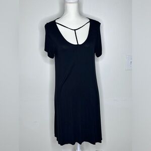 Black flowing dress